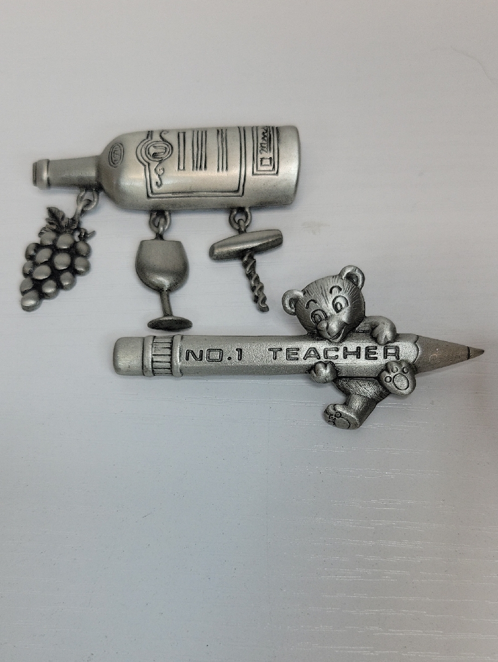 Signed JJ Brooch Set